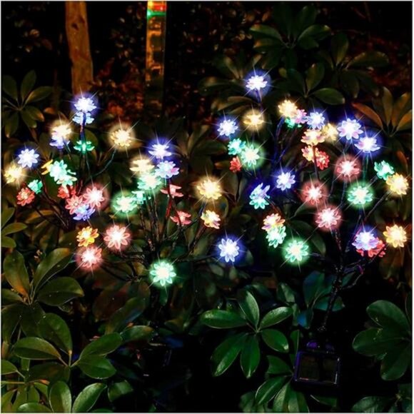 Solar Garden Lights - Upgraded Landscape Tree Lights with Larger Solar Capacity - Picture 7 of 7